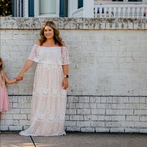 Baltic Born- Leon Off Shoulder Maxi Dress White- L